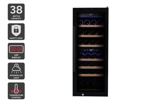 Kogan 38 Bottle Dual Zone Wine Fridge - Auzzistore