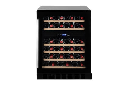 Kogan 46 Bottle Dual Zone Wine Fridge - Black