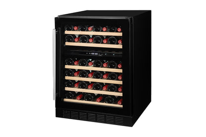 Kogan 46 Bottle Dual Zone Wine Fridge - Black