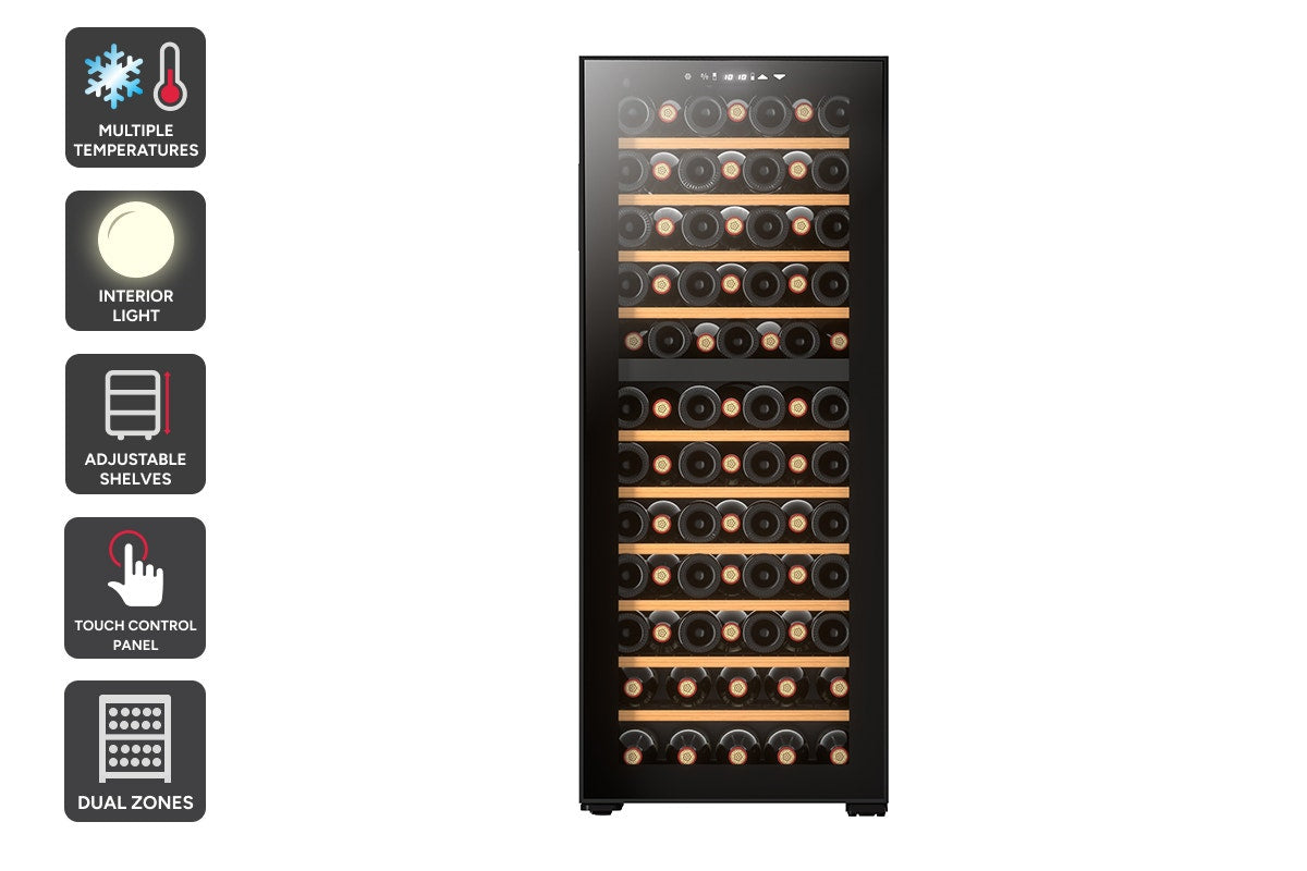 Kogan 80 Bottle Dual Zone Wine Fridge