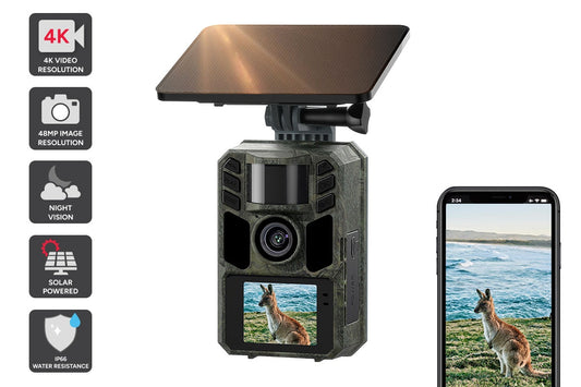 Kogan 4K 48MP Solar Trail Camera and Wildlife Game Camera