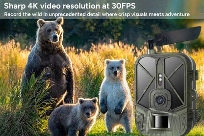 Kogan SmarterHome 4K 36MP Trail and Wildlife Game Camera (4G & WiFi)