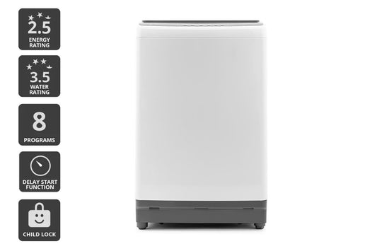 Kogan 8kg Top Load Washing Machine (White) - Auzzistore