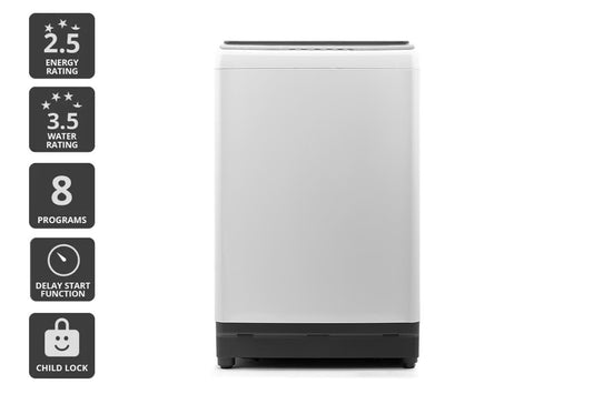 Kogan 8kg Top Load Washing Machine (Grey) - Auzzistore