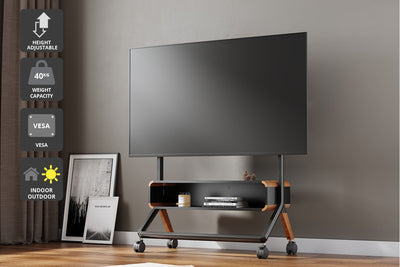 Kogan Studio TV Cart with Cabinet for 49" - 75" TVs