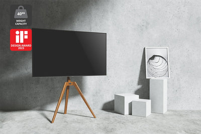 Kogan Scandinavian Studio TV Stand for 45"-65" TVs - Walnut