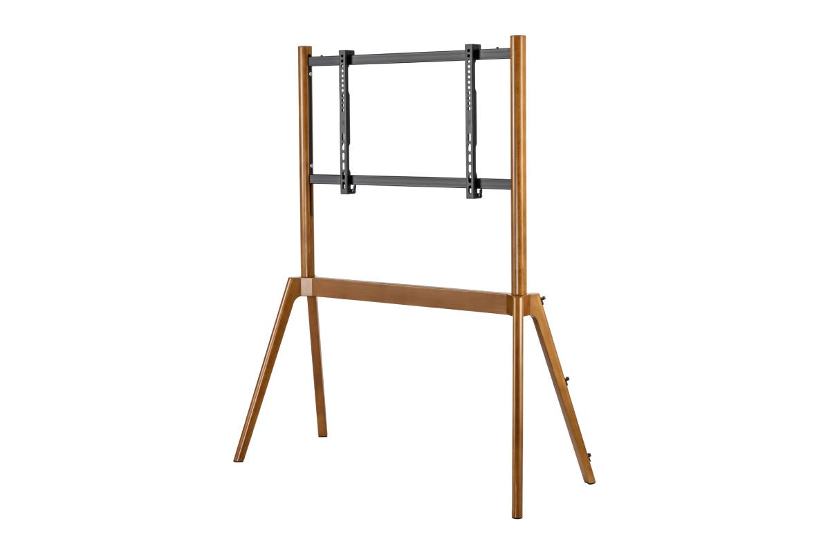 Kogan Scandinavian Studio TV Floor Stand for 49"-75" TVs (Walnut)