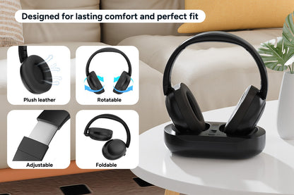 Kogan Wireless TV Headphones with Charging Dock