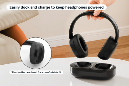 Kogan Wireless TV Headphones with Charging Dock