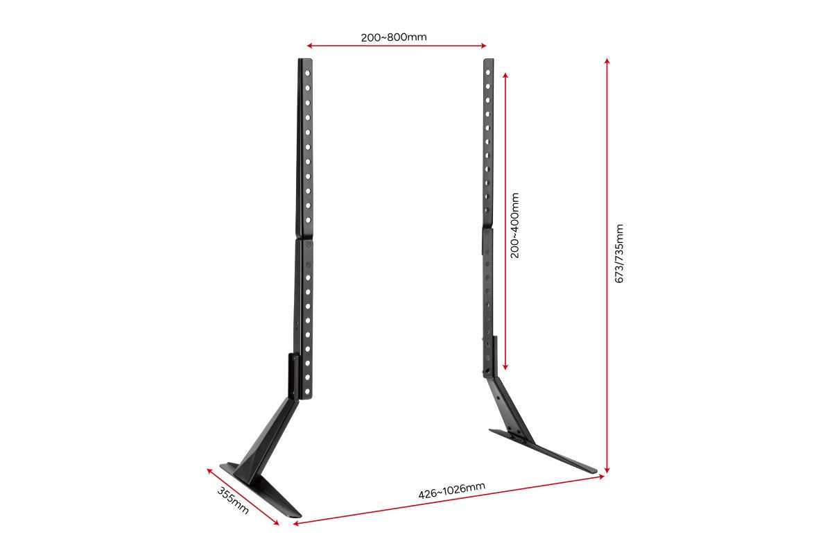 Kogan Table Top TV Stand for 23" - 75" TVs