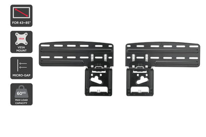 Kogan Micro-Gap Fixed TV Wall Mount for 43" - 85" Samsung TVs