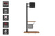 Kogan Portable TV Display Stand with Shelf for 17" - 43" TVs (Black)