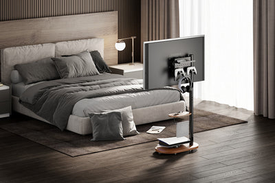 Kogan Portable TV Display Stand with Shelf for 17" - 43" TVs - Black