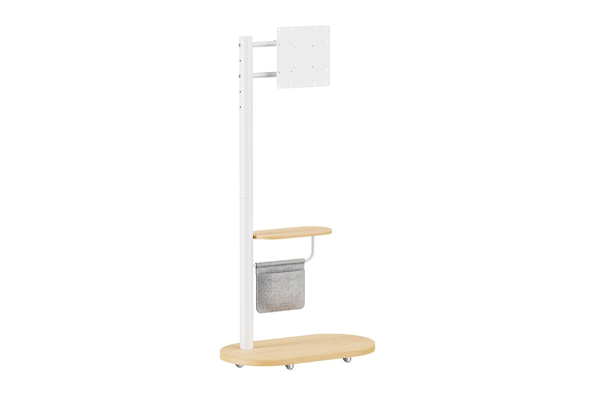 Kogan Portable TV Display Stand with Shelf for 17" - 43" TVs (White)