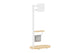 Kogan Portable TV Display Stand with Shelf for 17" - 43" TVs (White)