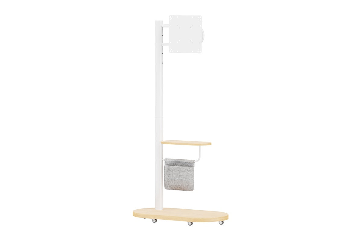 Kogan Portable TV Display Stand with Shelf for 17" - 43" TVs (White)