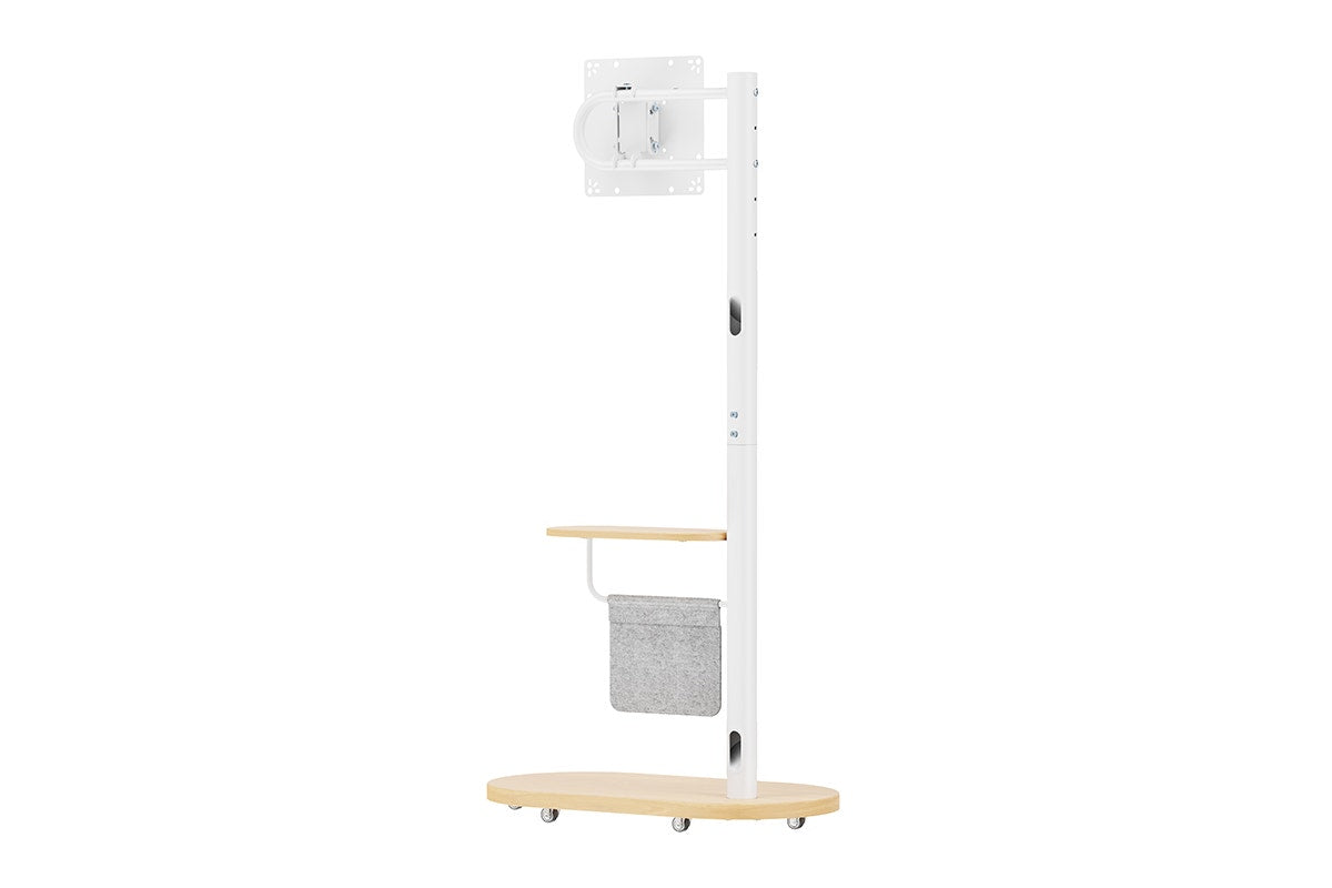 Kogan Portable TV Display Stand with Shelf for 17" - 43" TVs (White)