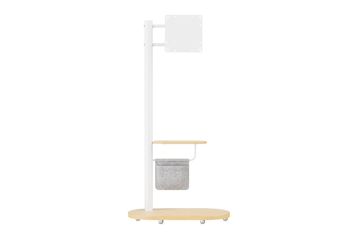 Kogan Portable TV Display Stand with Shelf for 17" - 43" TVs (White)