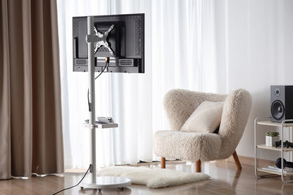 Kogan Portable TV Floor Stand for 17" - 43" TVs (White)