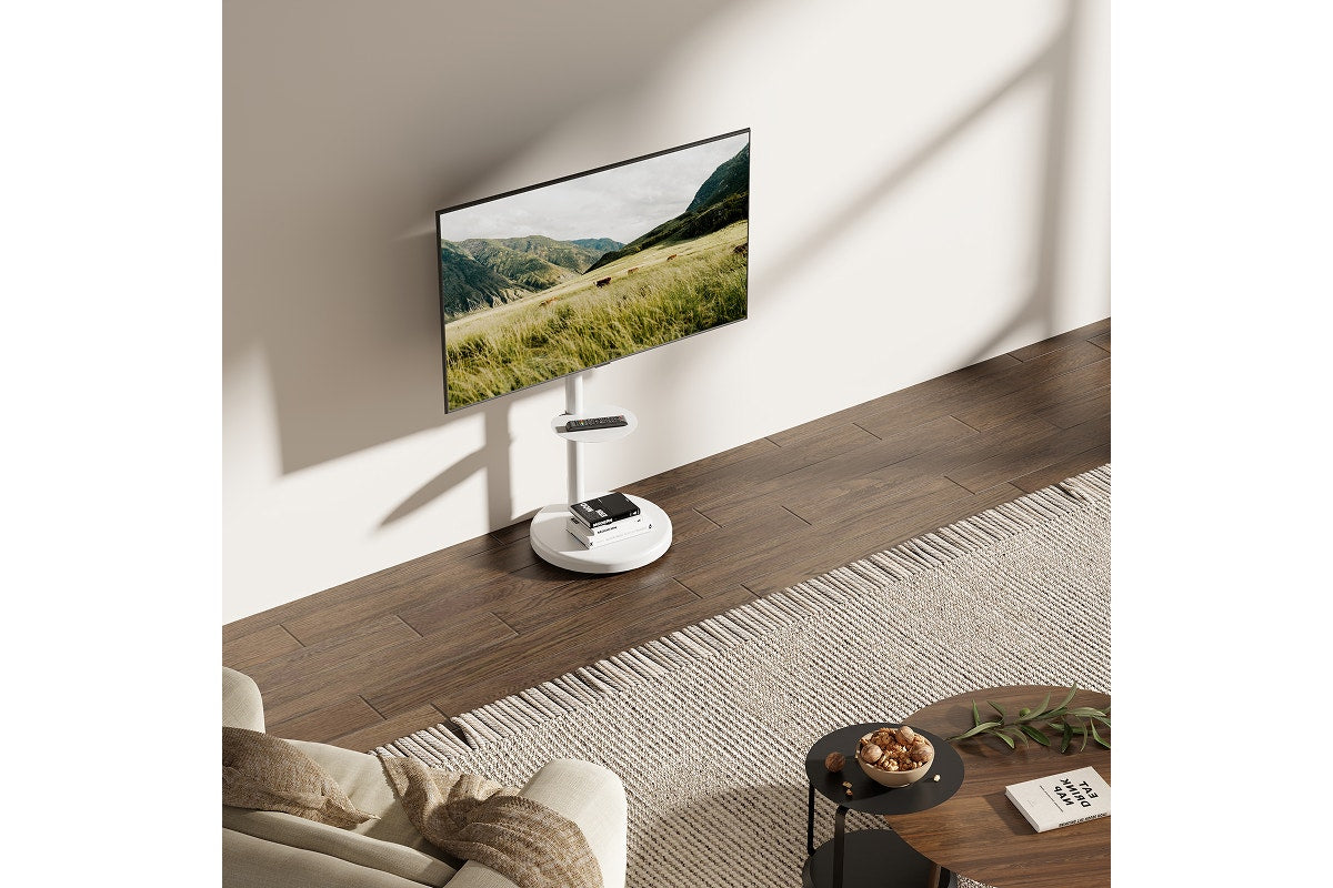 Kogan Portable TV Floor Stand for 37" - 86" TVs (White)