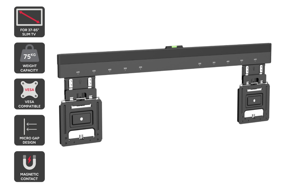 Kogan Ultra Slim Micro-Gap Fixed TV Wall Mount for 37" - 85" TVs