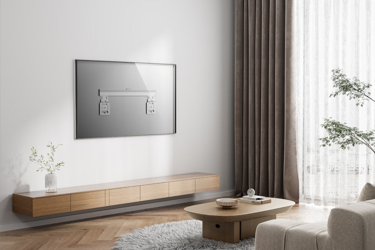 Kogan Ultra Slim Micro-Gap Fixed TV Wall Mount for 37" - 85" TVs (White)