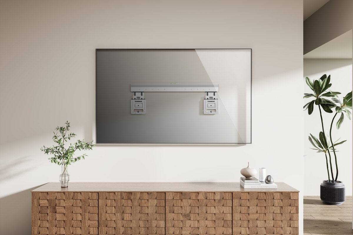 Kogan Ultra Slim Micro-Gap Fixed TV Wall Mount for 37" - 85" TVs (White)