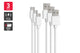 1m USB-A to USB-C Cable (White, 3 Pack)