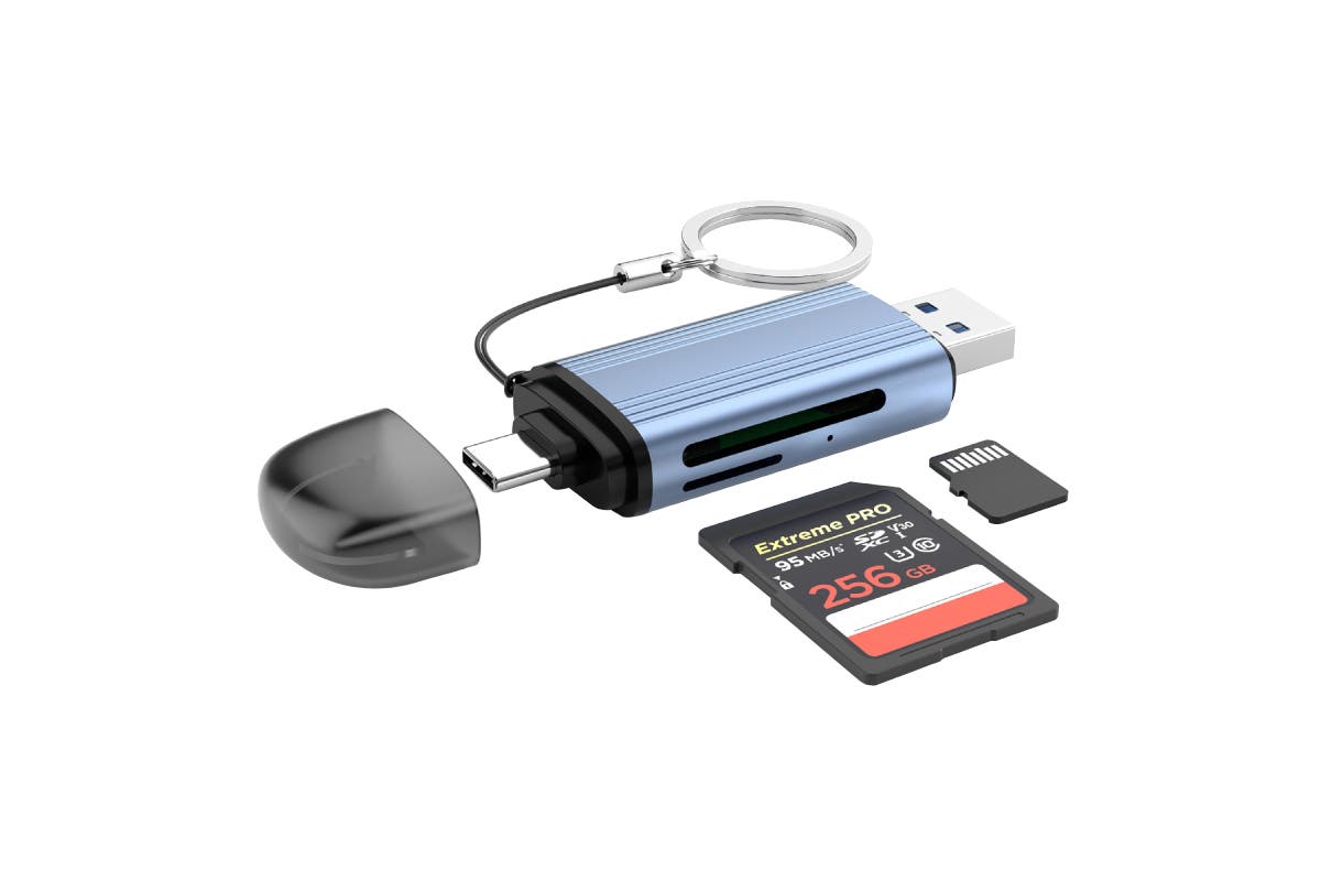 Kogan 2-in-1 USB-A and USB-C Card Reader