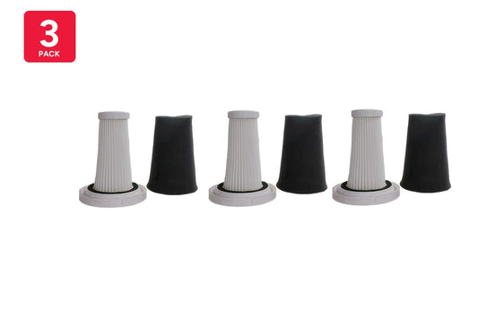 Kogan MX15 Ultralight Stick Vacuum Cleaner Filter Set (3 Pack)