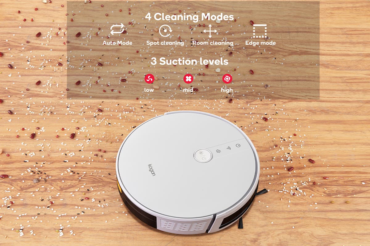 Kogan SmarterHomeâ„¢ G50 Robot Vacuum Cleaner and Mop (White)