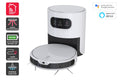 Kogan SmarterHome™ LX14 Laser Robot Vacuum Cleaner and Mop with Auto-Empty Dock (White)