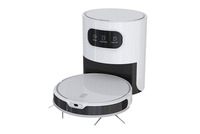 Kogan SmarterHome™ LX14 Laser Robot Vacuum Cleaner and Mop with Auto-Empty Dock (White)