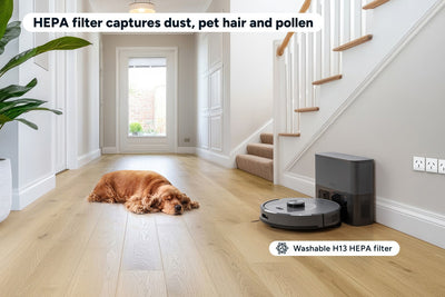 Kogan SmarterHome LX16 Pro Robot Vacuum Mop Auto Empty Graphite