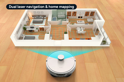 Kogan SmarterHome™ LX20 Pro Robot Vacuum and Mop with Self-Cleaning and Drying