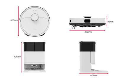 Kogan SmarterHome™ LX20 Pro Robot Vacuum and Mop with Self-Cleaning and Drying