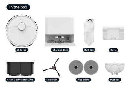 Kogan SmarterHome™ LX20 Pro Robot Vacuum and Mop with Self-Cleaning and Drying
