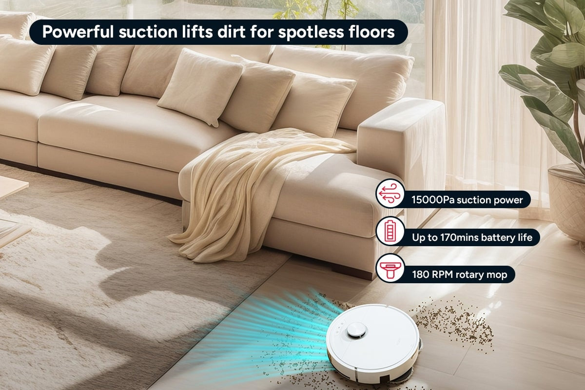 Kogan SmarterHome™ LX20 Pro Ultra Robot Vacuum and Mop with Self-Cleaning and Drying