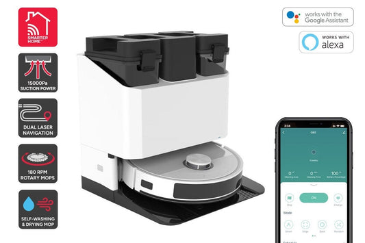 Kogan SmarterHome™ LX20 Pro Ultra Robot Vacuum and Mop with Self-Cleaning and Drying