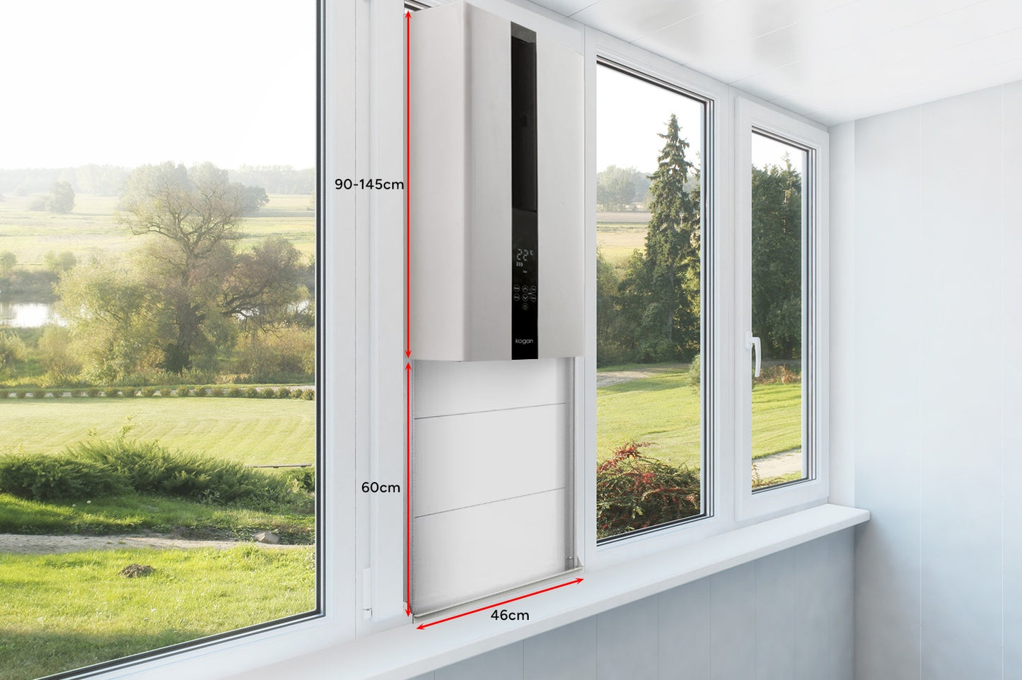 Kogan 60cm Extension Bracket for 2.6kW and 3.0kW Vertical Window Air Conditioner