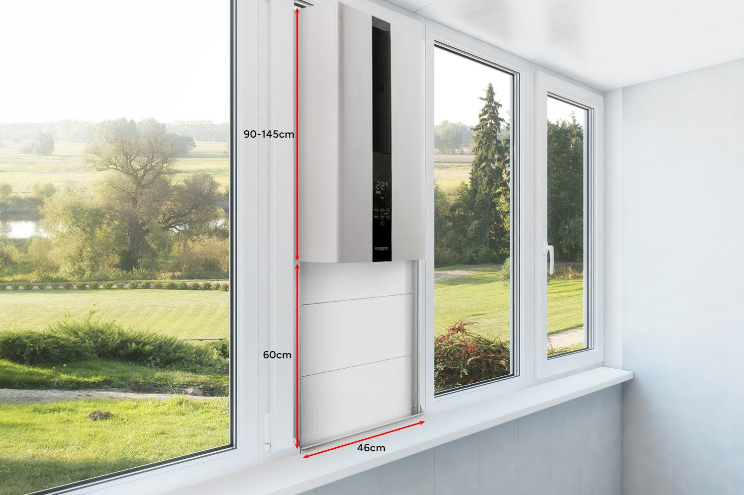 Kogan 60cm Extension Bracket for 2.6kW and 3.0kW Vertical Window Air Conditioner