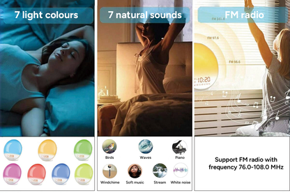 Kogan SmarterHomeâ„¢ Smart Sleep Aid & Wake Up Light with FM Radio