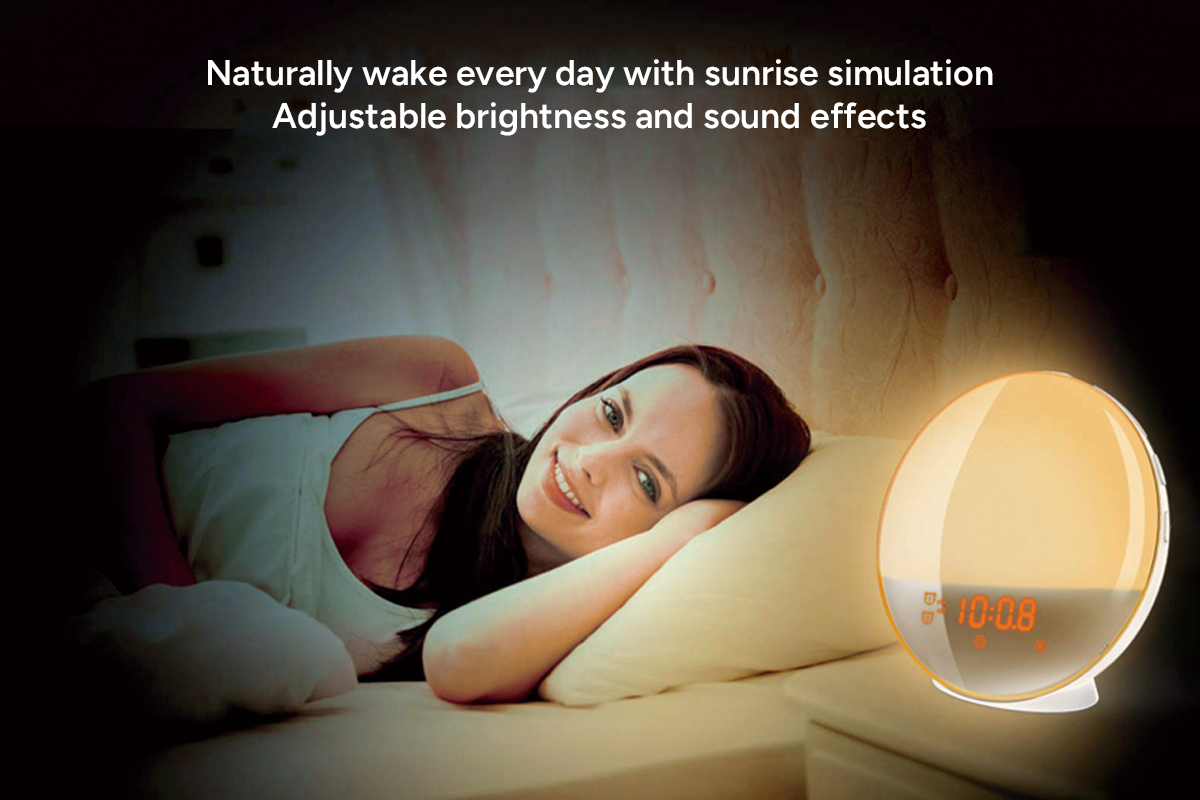 Kogan SmarterHomeâ„¢ Smart Sleep Aid & Wake Up Light with FM Radio