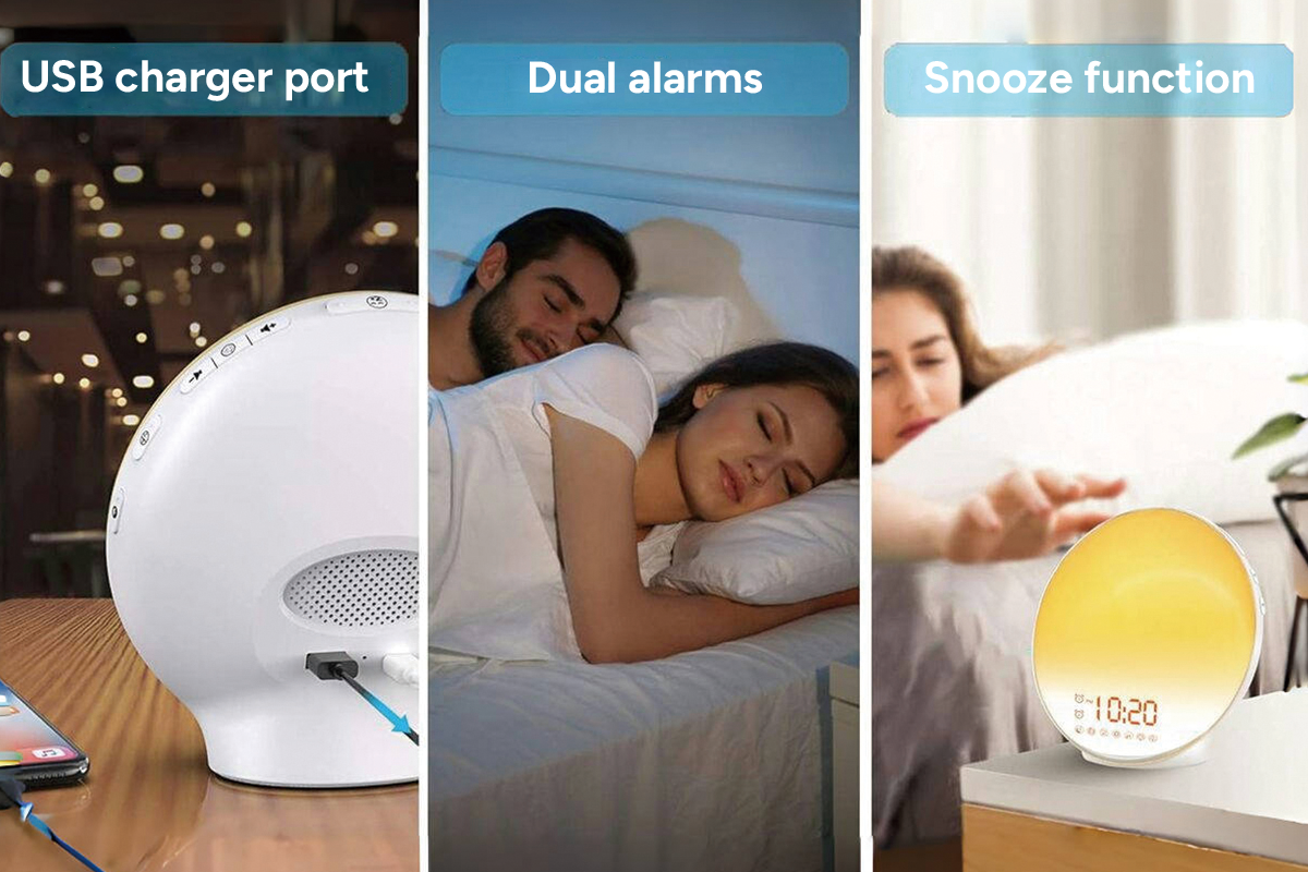 Kogan SmarterHomeâ„¢ Smart Sleep Aid & Wake Up Light with FM Radio