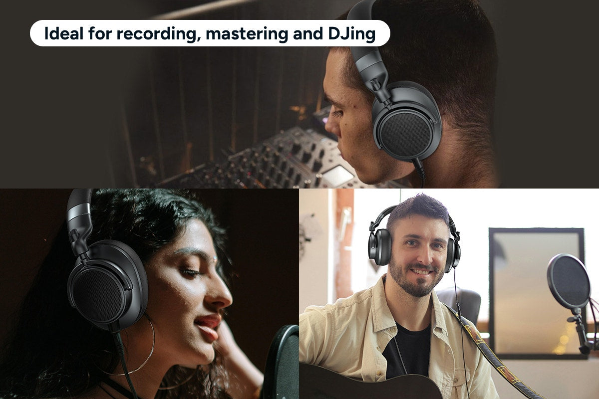 Kogan Hi-Res Over Ear Studio Monitor & Mixing DJ Headphones