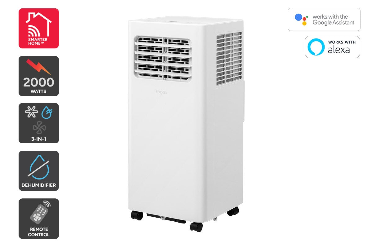 Kogan SmarterHome™ 2.0kW Portable Air Conditioner (7,000 BTU)