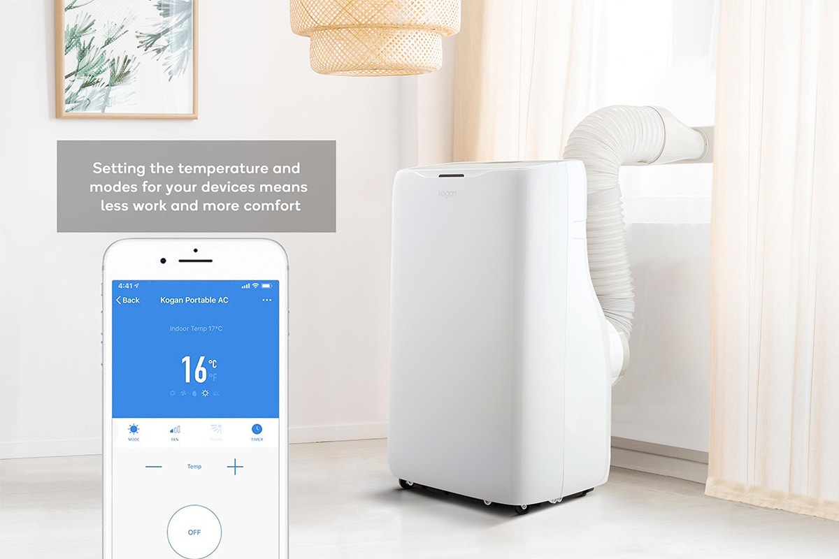 Kogan SmarterHome™ 4.7kW Portable Air Conditioner (Reverse Cycle, 16,000 BTU)