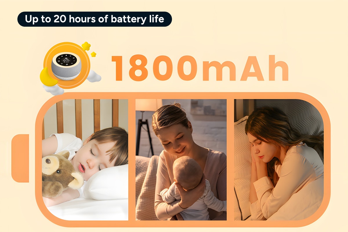 Premium White Noise Machine and Night Light