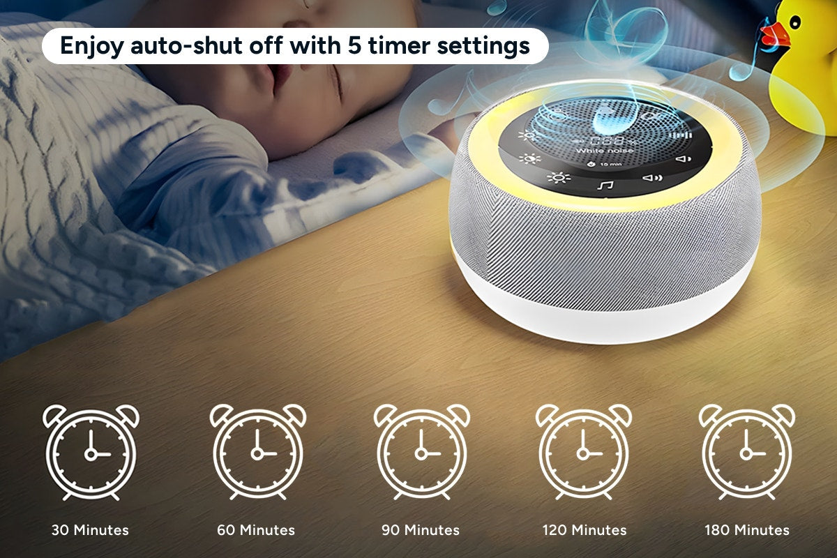 Premium White Noise Machine and Night Light