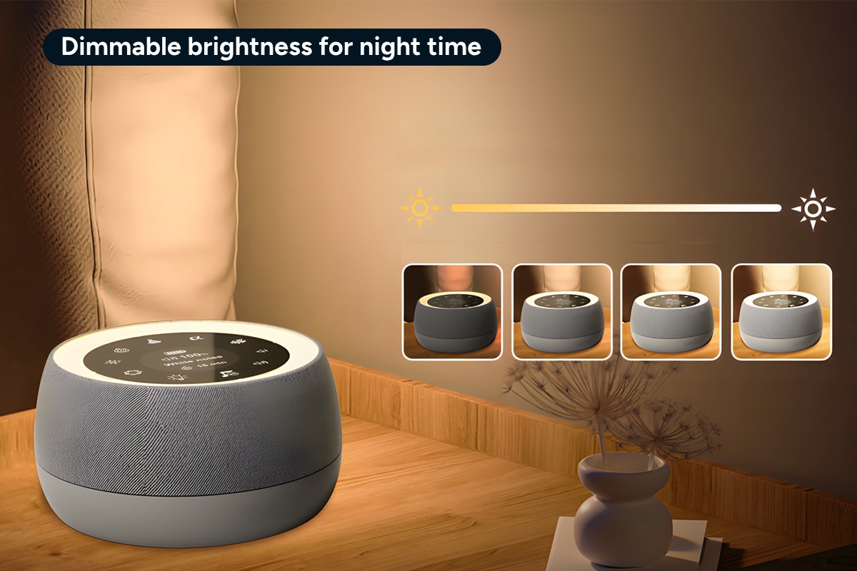 Premium White Noise Machine and Night Light